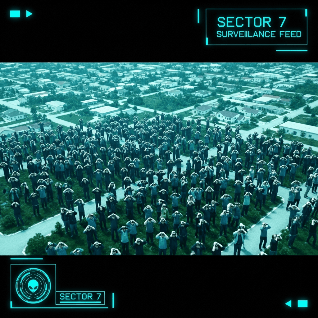 Local Bipeds Engage in Manual Tally of Winged Bio-Drones