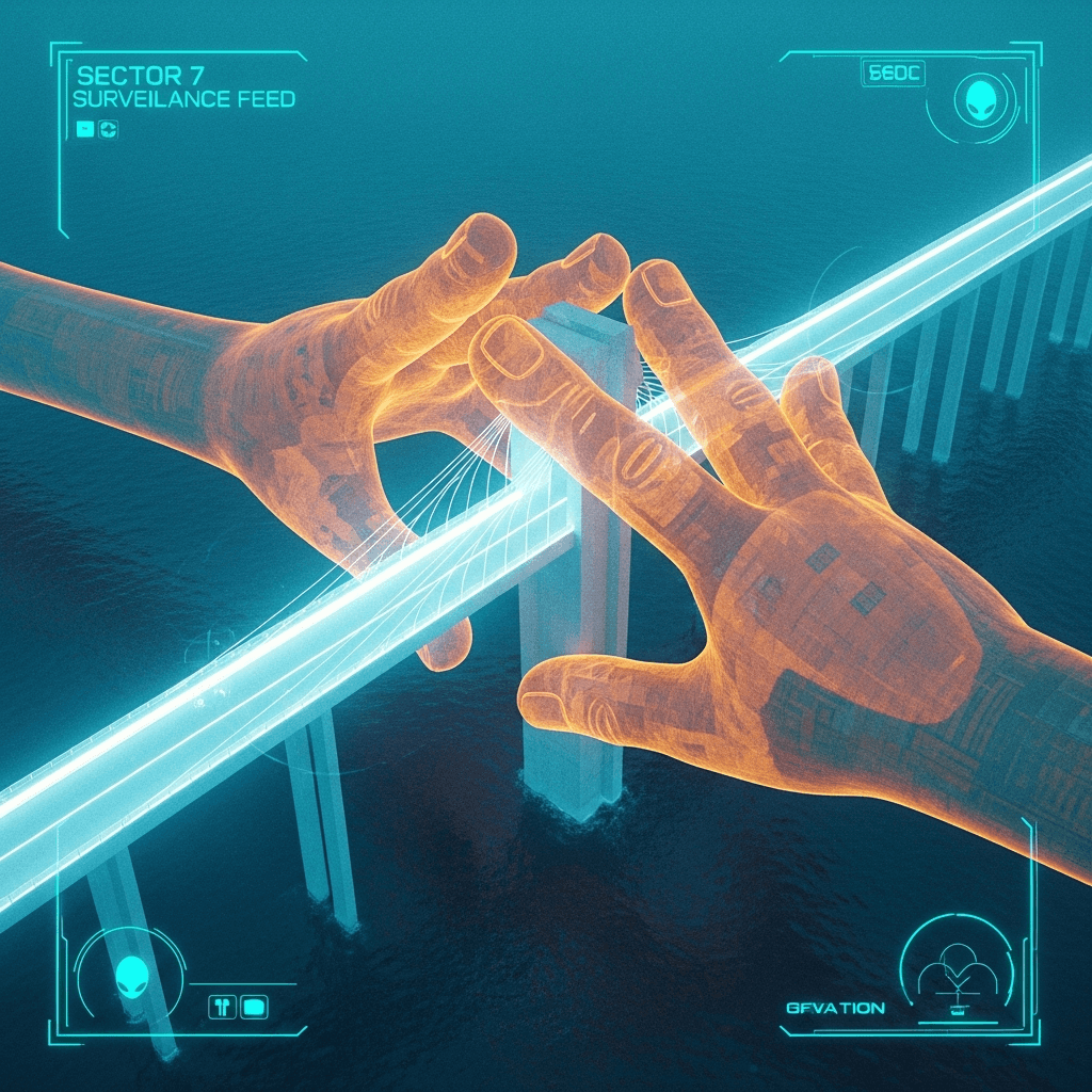 Orange Chieftain Threatens to Sever Primitive Concrete Umbilical Between Northern Tribes