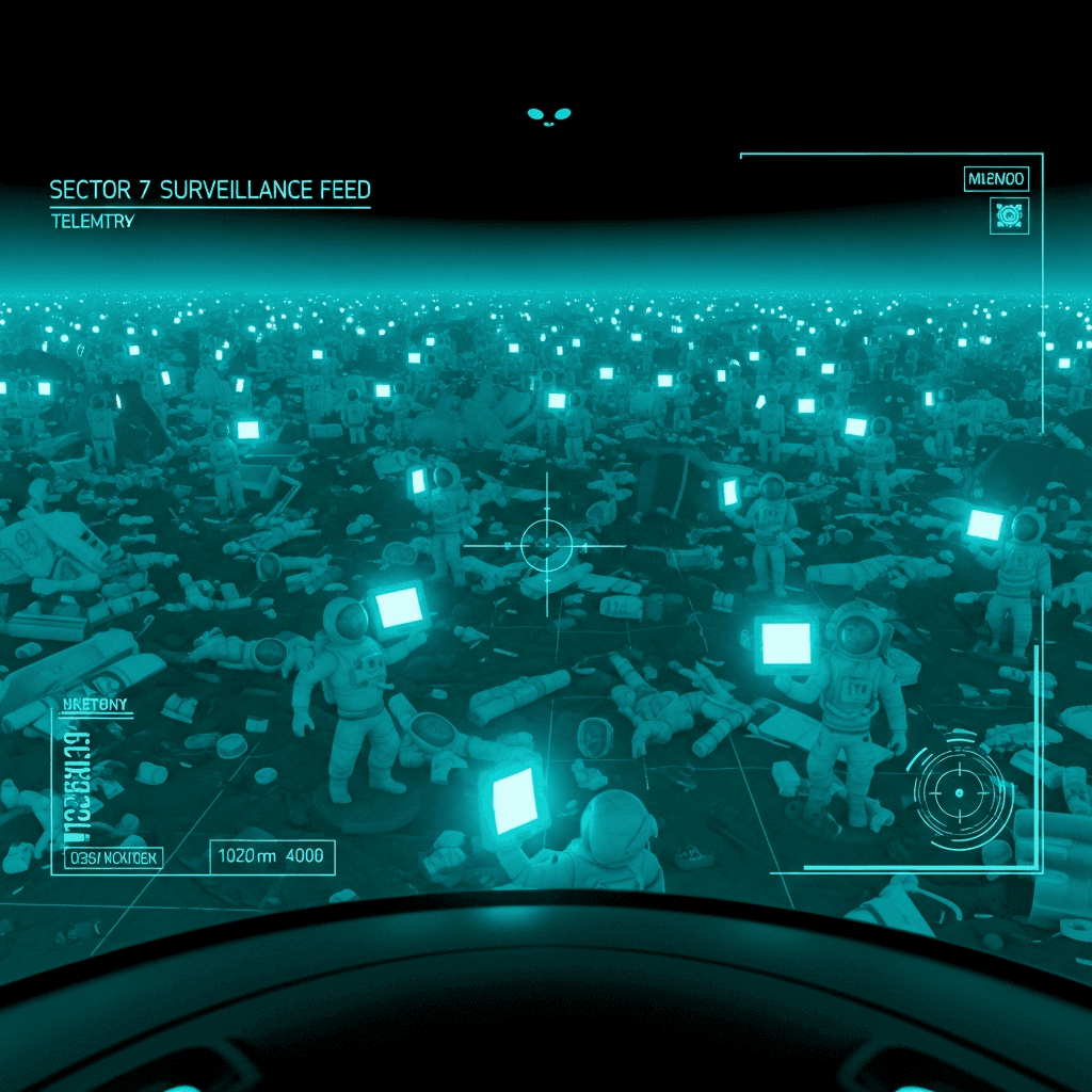 Primitive Simulacra Declare War on Glowing Rectangles